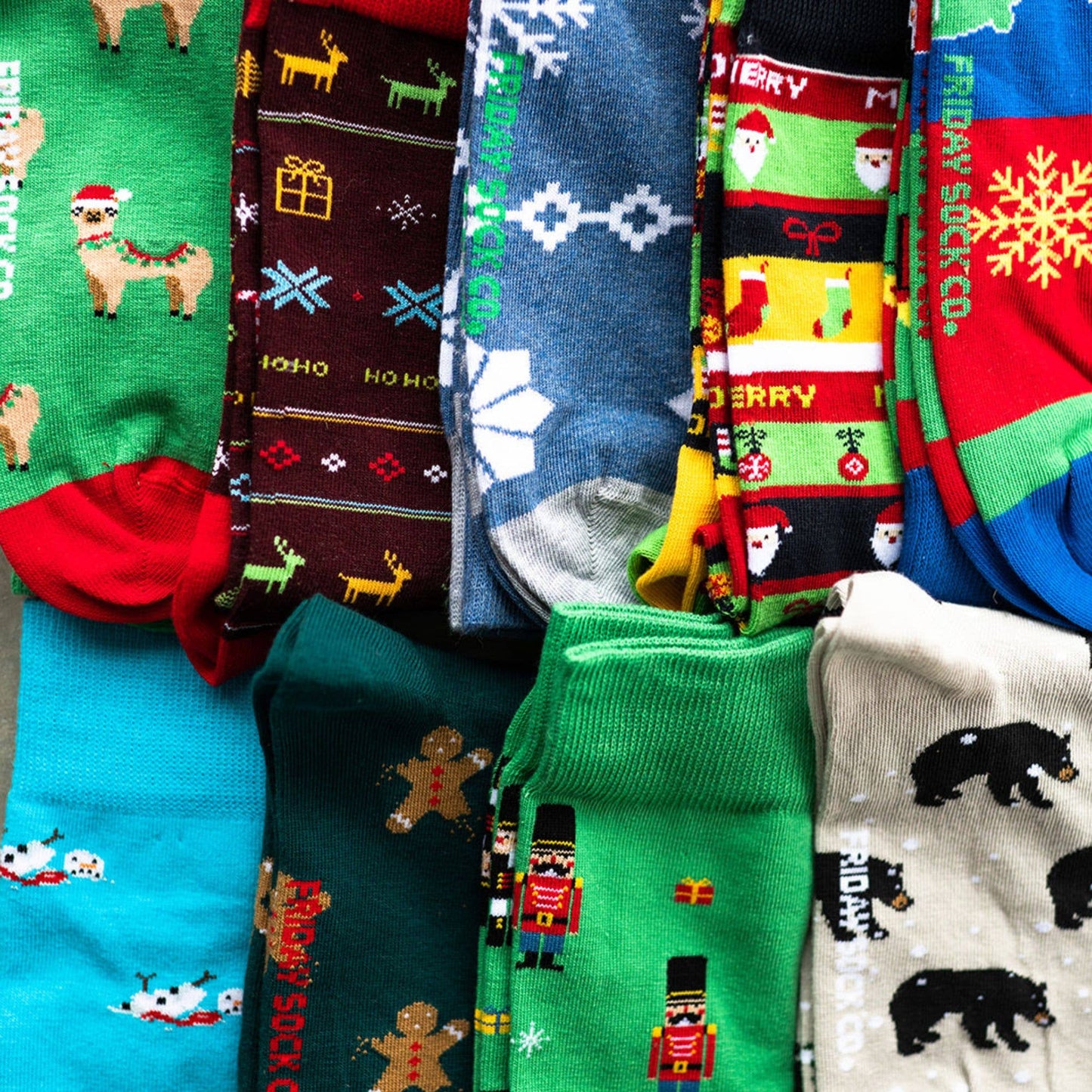 Women's Ugly Christmas Socks | Fa La Llama | Holiday Gifts