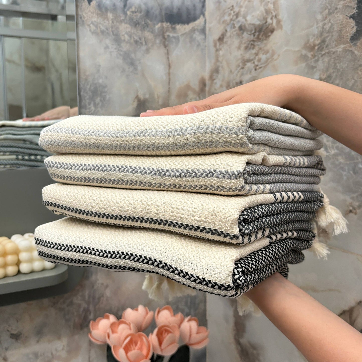 Classic Turkish Towel, Cotton Towel Throw