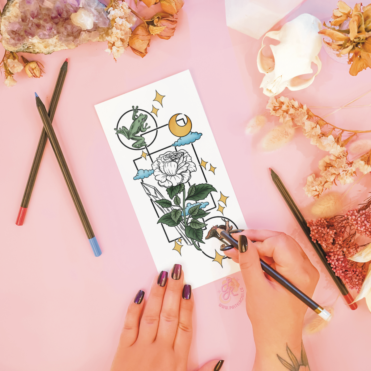Fantasy Garden Temporary Tattoo