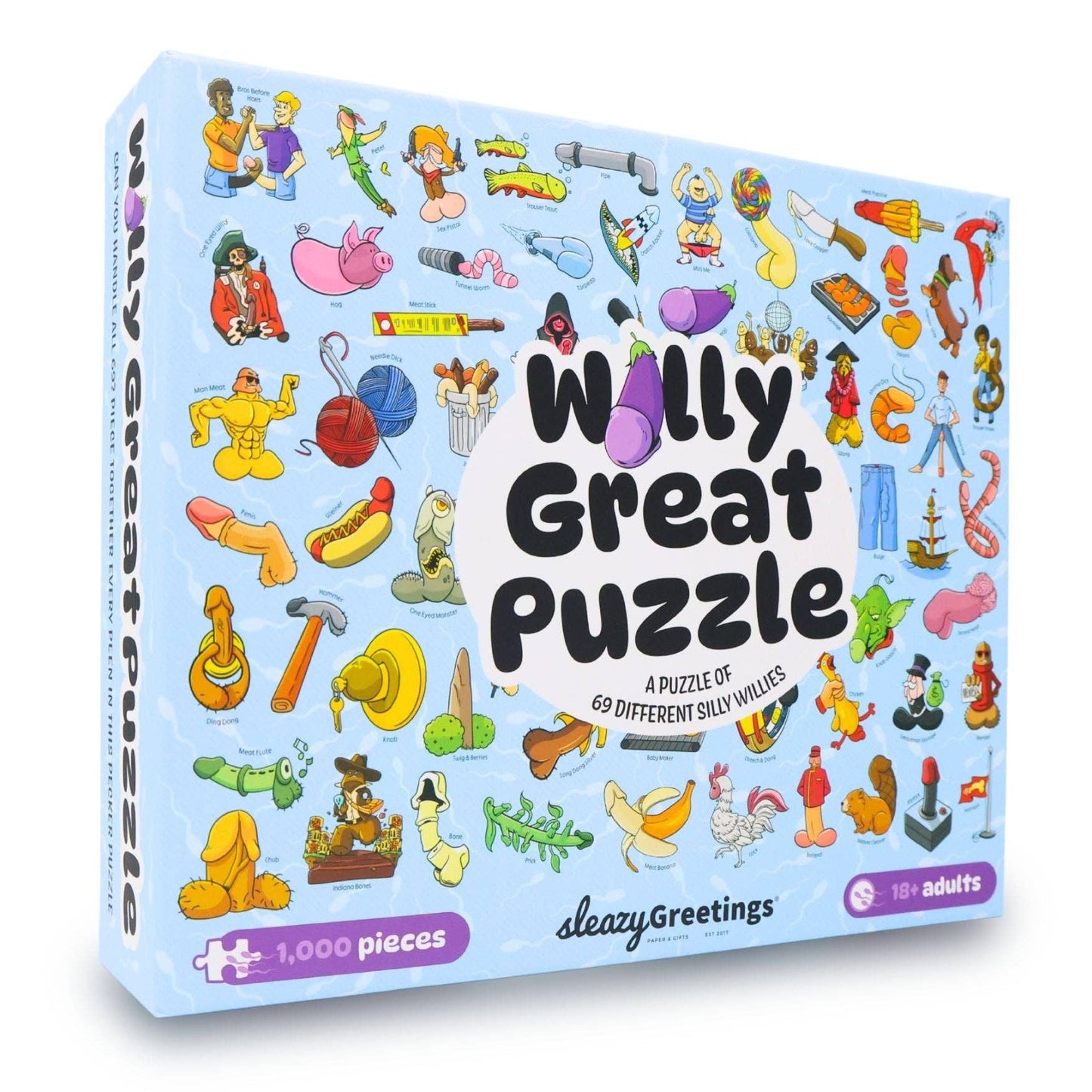 Willy Great Puzzle - Funny Penis 1000 Piece Jigsaw Puzzle