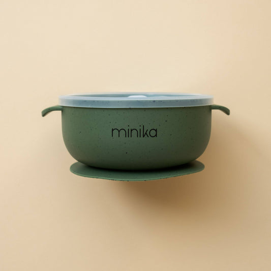 Silicone bowl with lid - Leaf