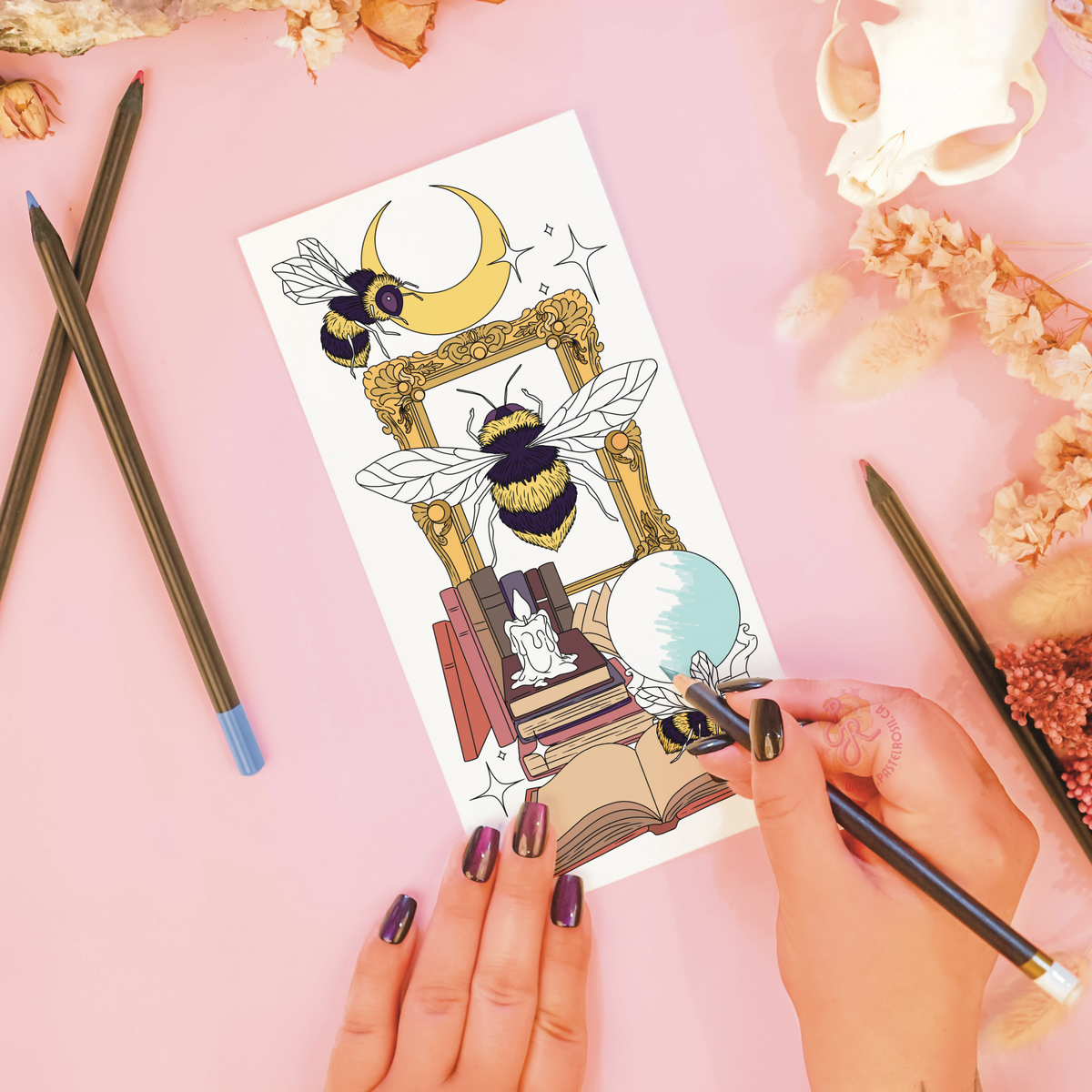 Bumblebee Moondance Temporary Tattoo