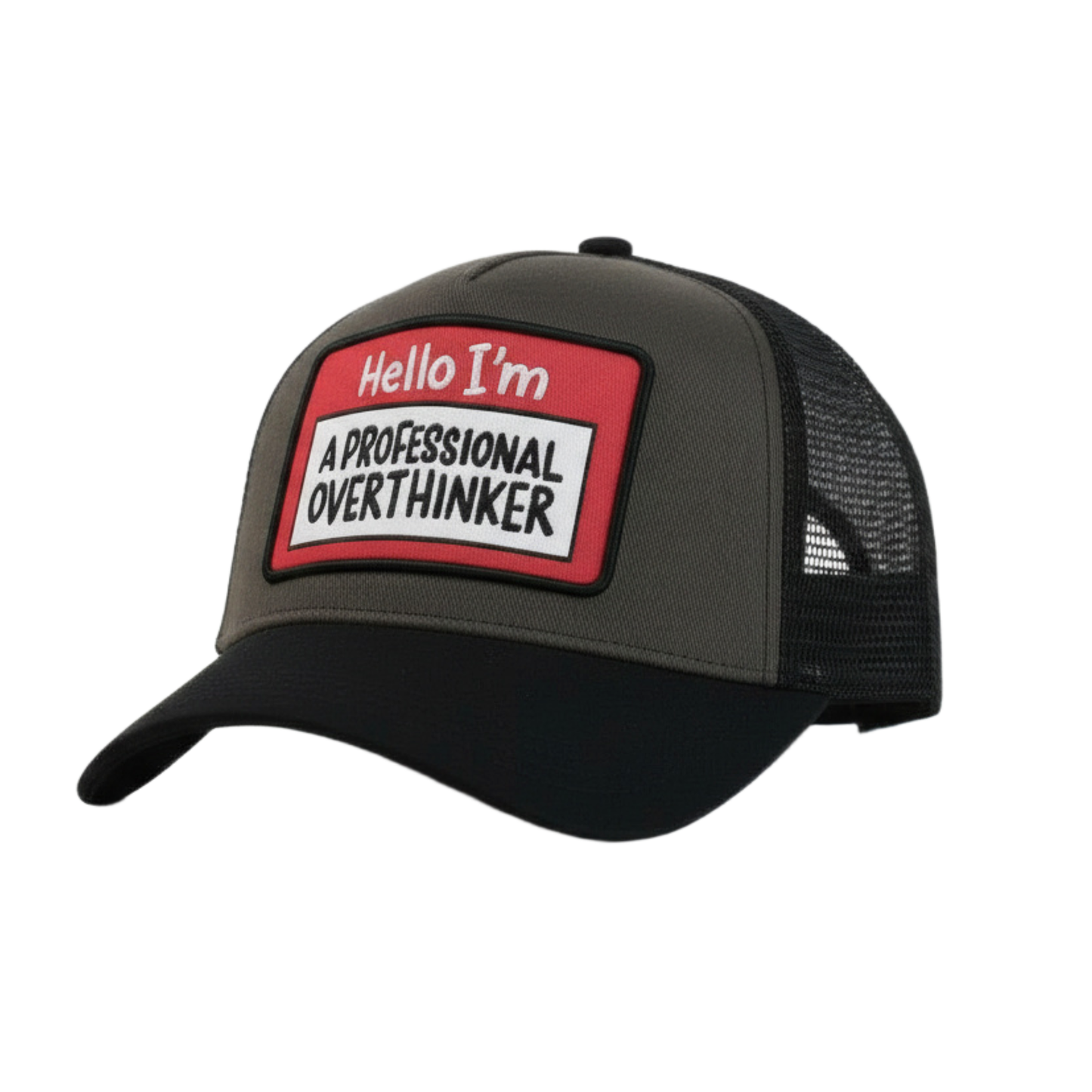 Funny Trucker Hat - A Professional Overthinker