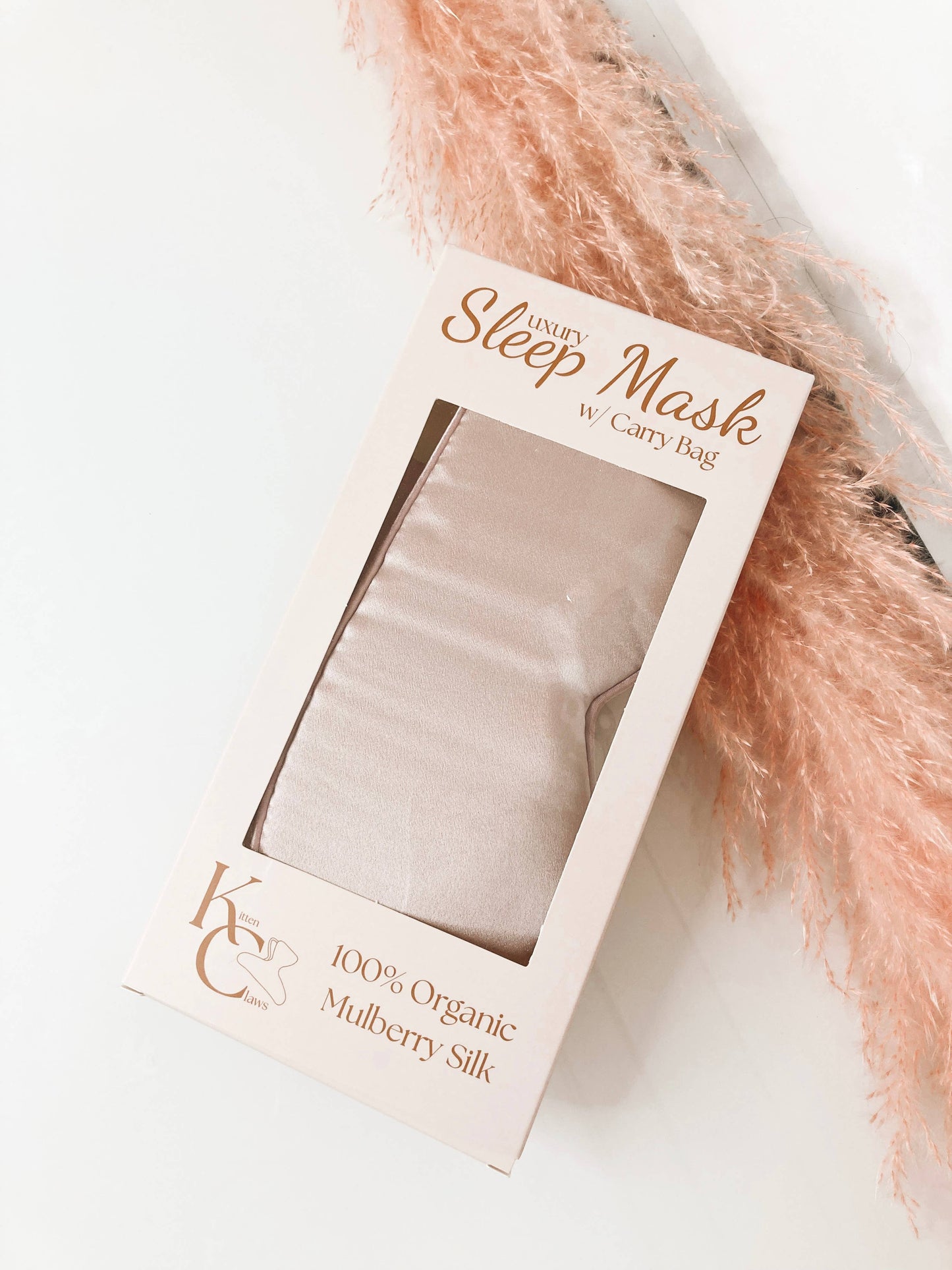 Silk Sleep Mask *Light Rose 100% Organic