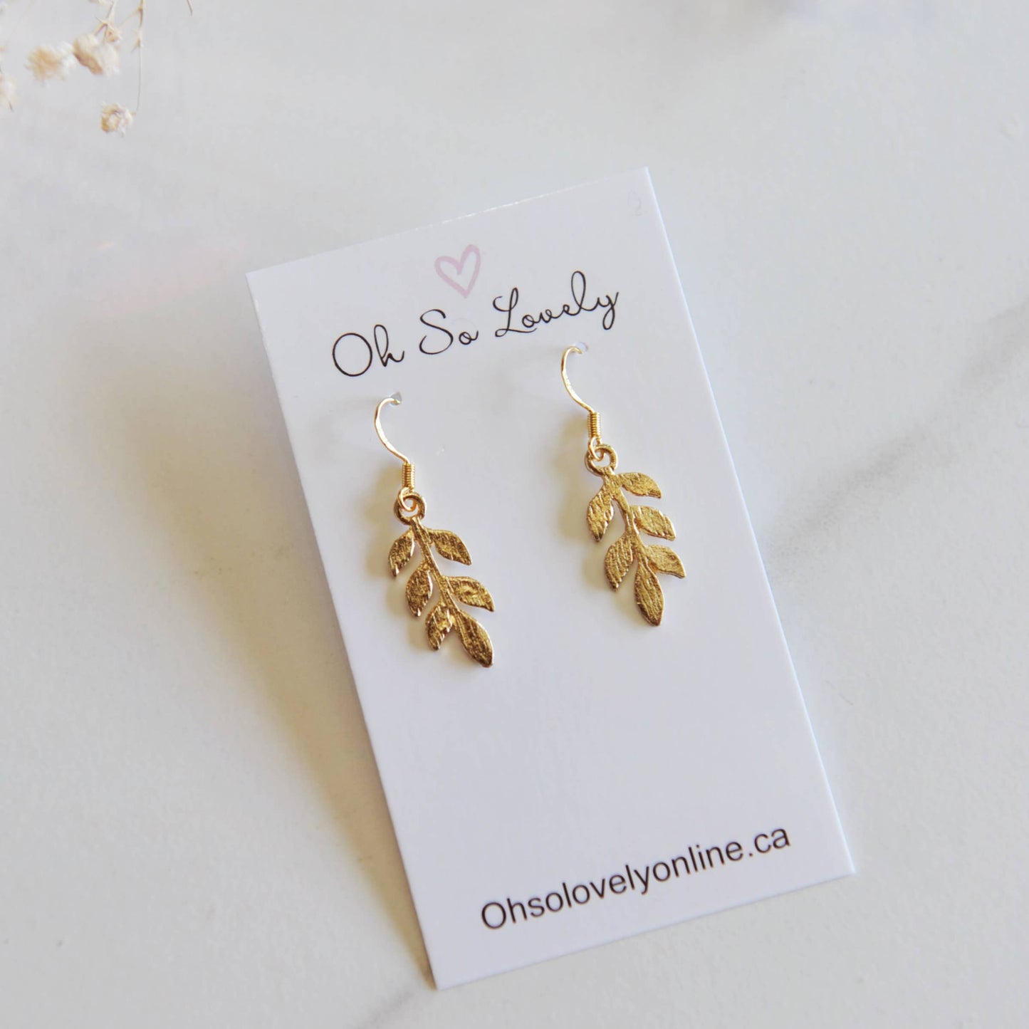 Della Leaf Earrings 