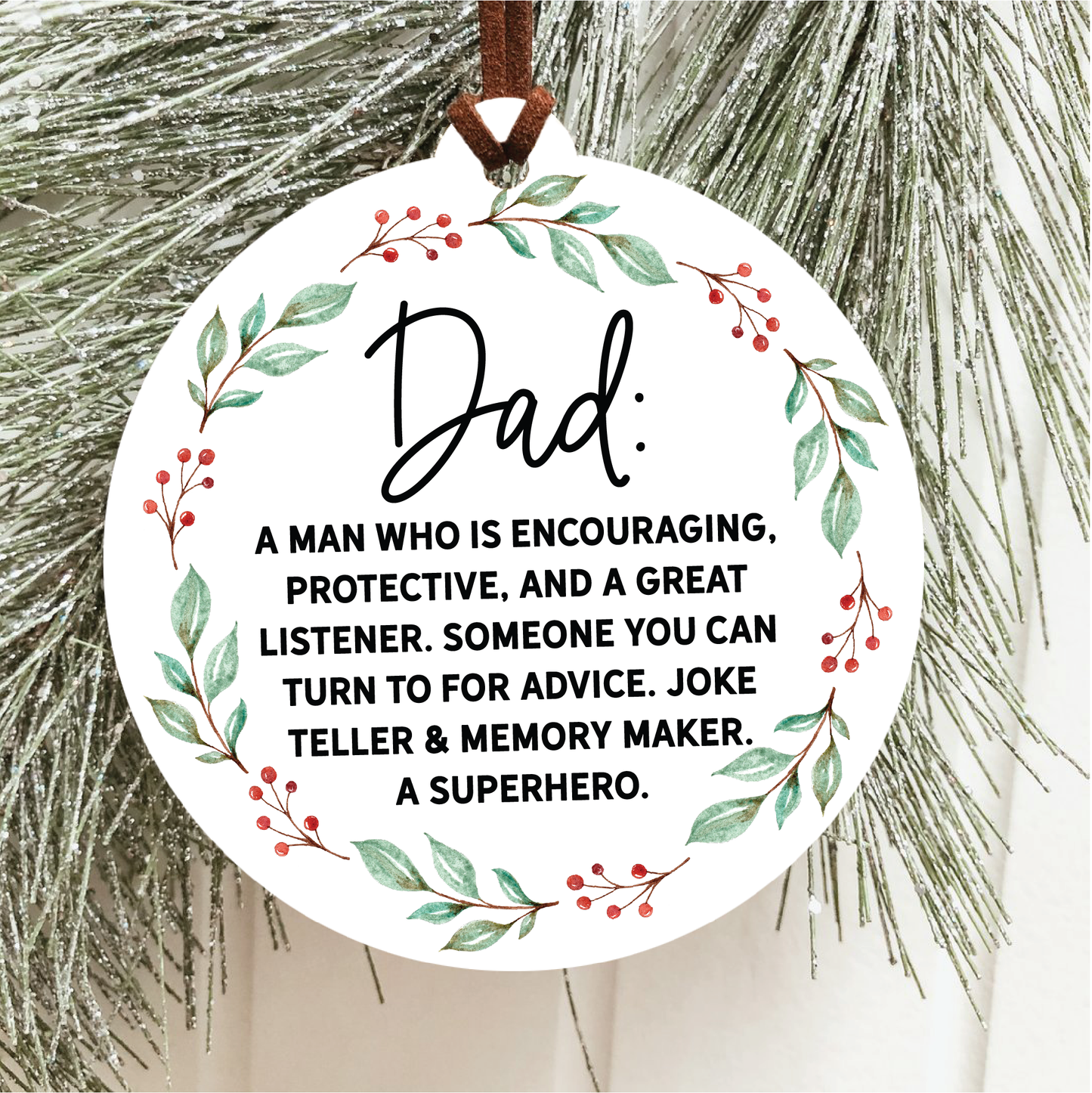 Dad Definition Christmas Ornament