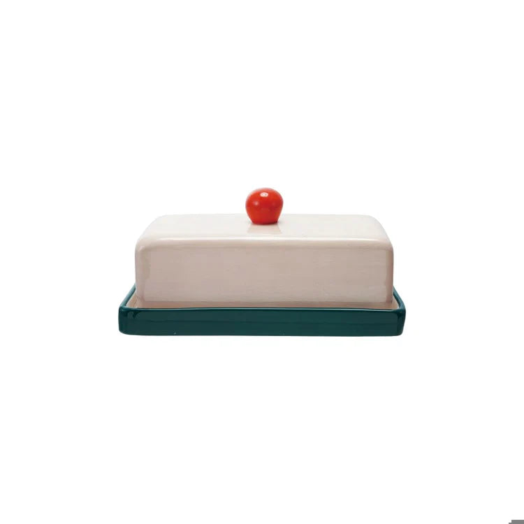 Stoneware Butter Dish Multi Colour