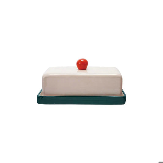 Stoneware Butter Dish Multi Colour