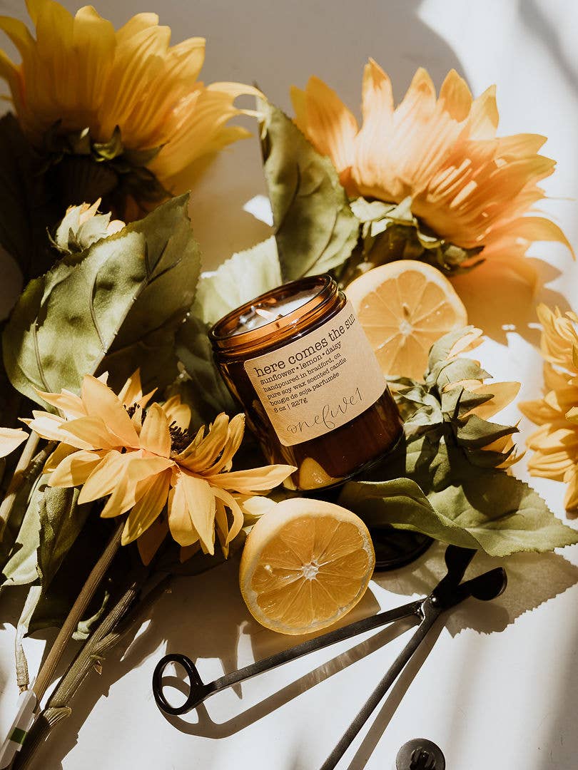 Here comes the sun soy wax candle - SUMMER