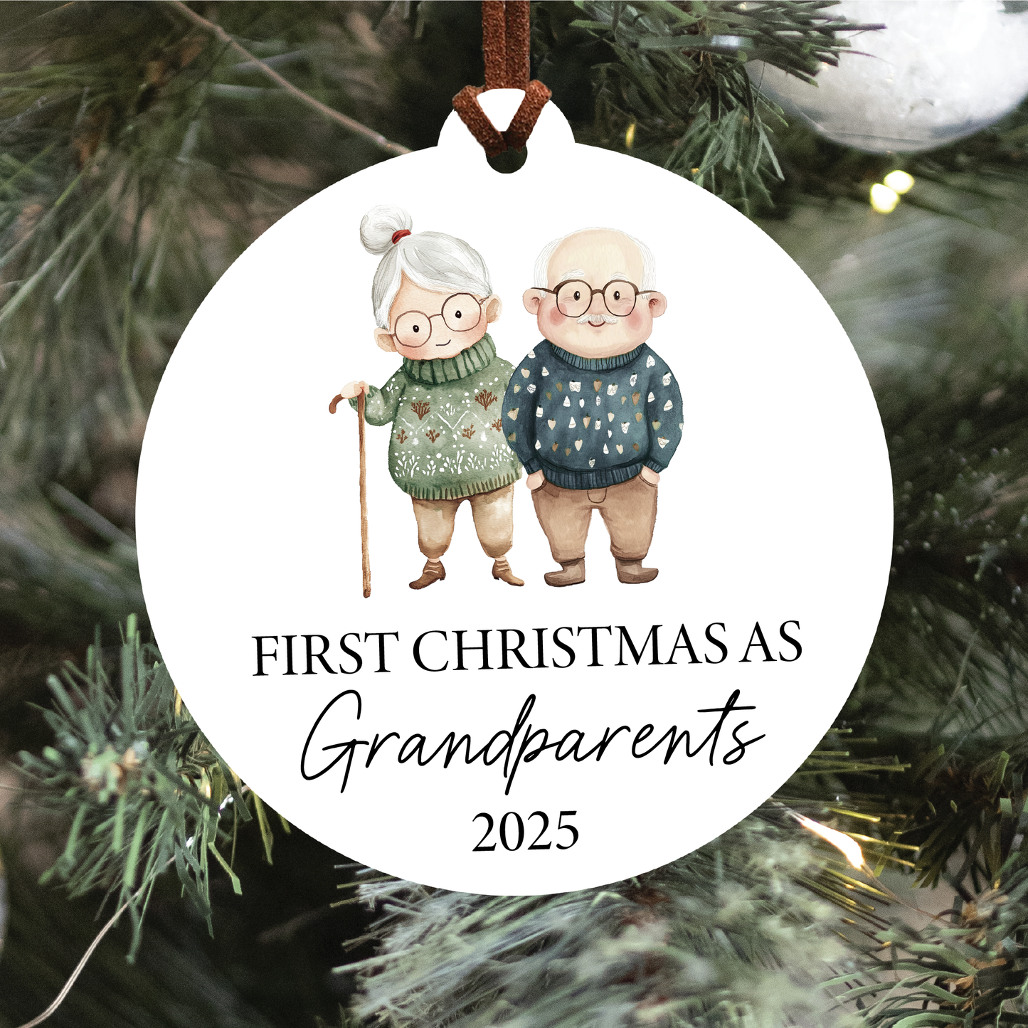 First Christmas As Grandparents 2025 Ornament
