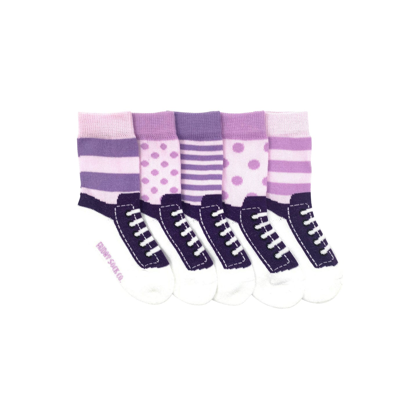 Baby Socks | Purple Shoes | Mismatched | Infant