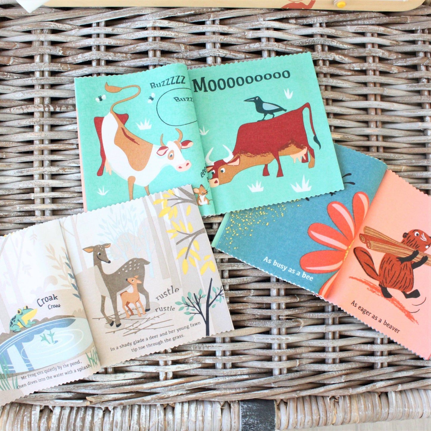 ThreadBear Design | Noisy Farmyard Rag Book