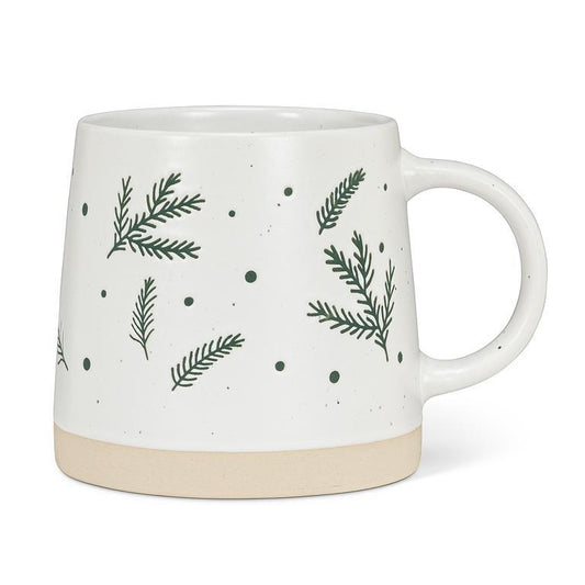 Wide Base Pine Branch Mug