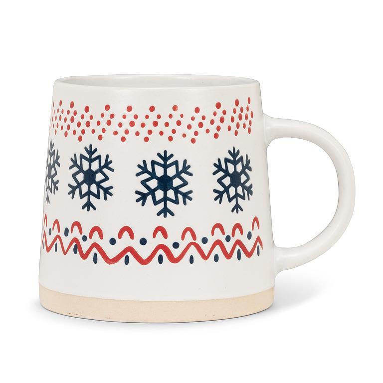 Wide Base Nordic Pattern Mug