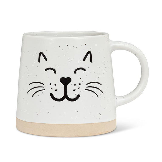 Wide Base Mug with Cat