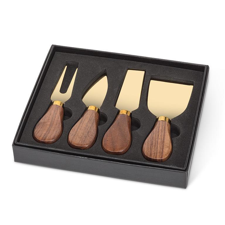 Walnut Handles Cheese Knives