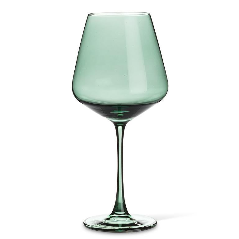 Oversized Red Wine Glass Green