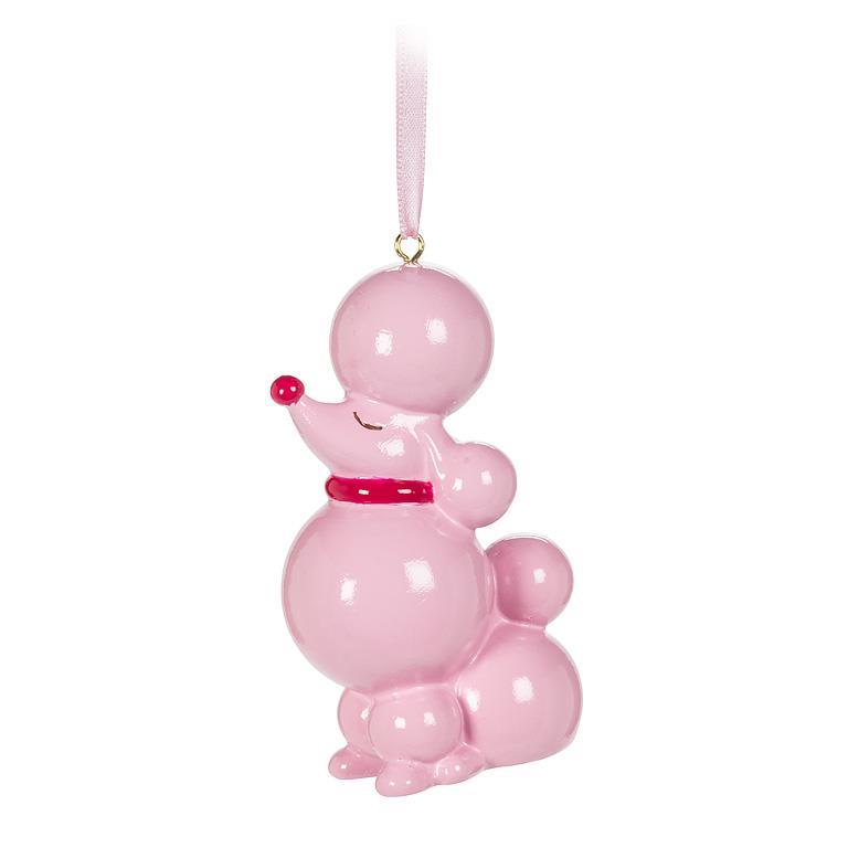 Pink Poodle Ornament