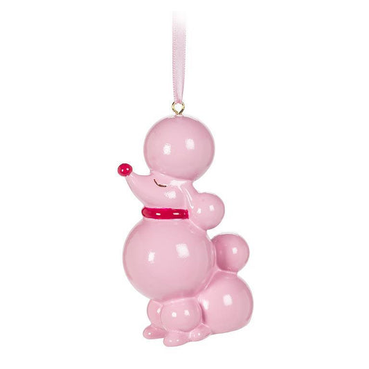 Pink Poodle Ornament