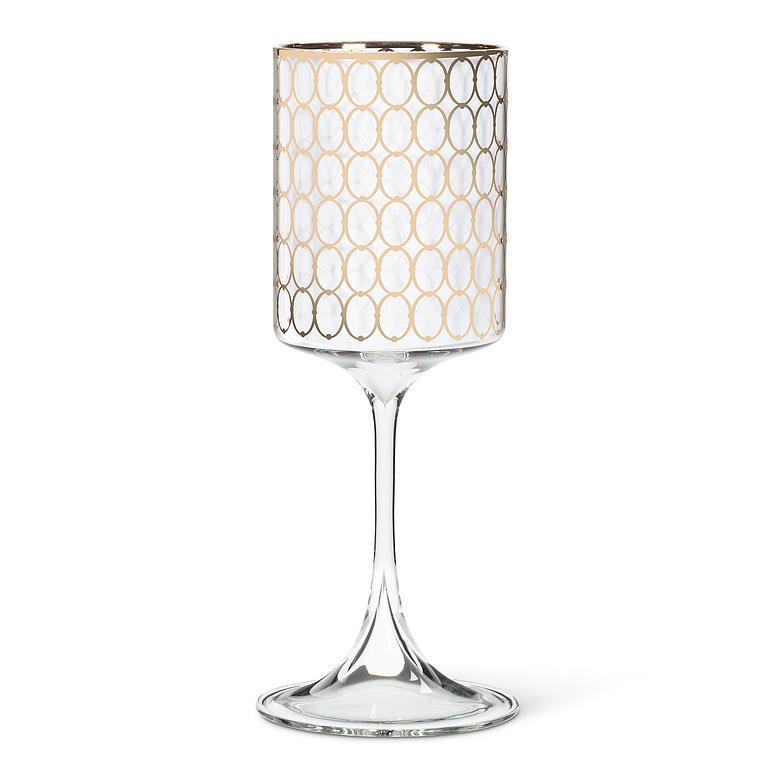 Wine Glass with Rings