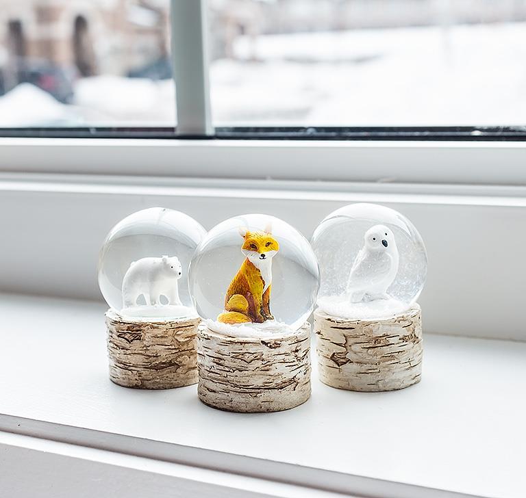 Snowglobe Artic Animals Mini