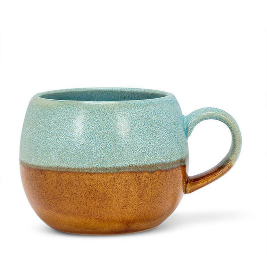 Ball Mug Blue and Tan
