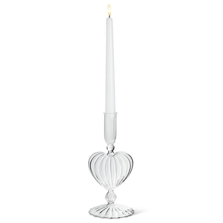Heart taper candle holder