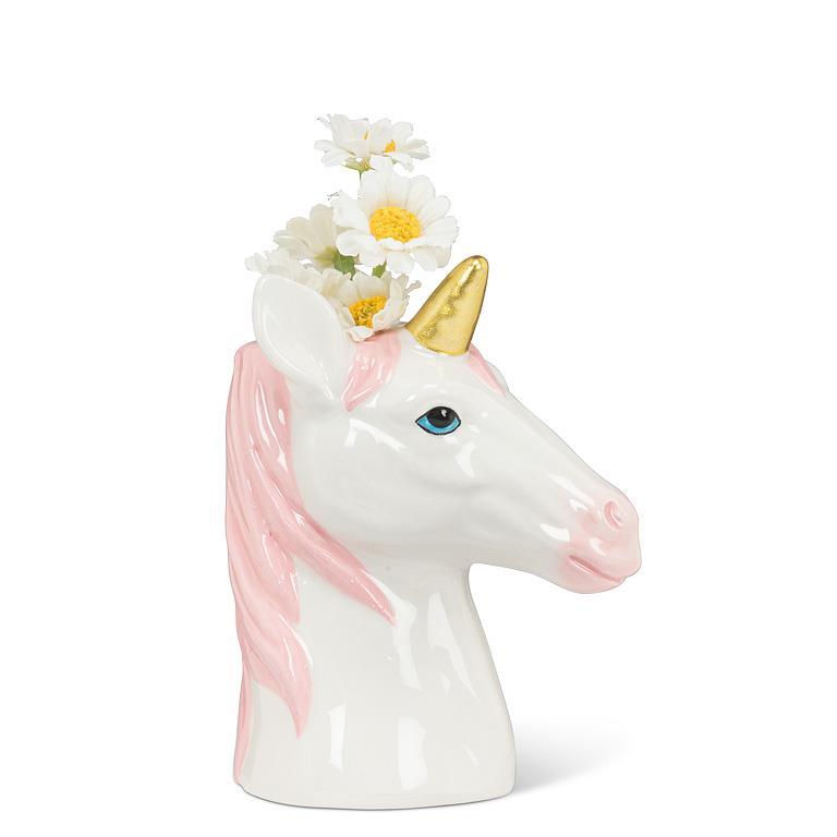 Unicorn Head Vase