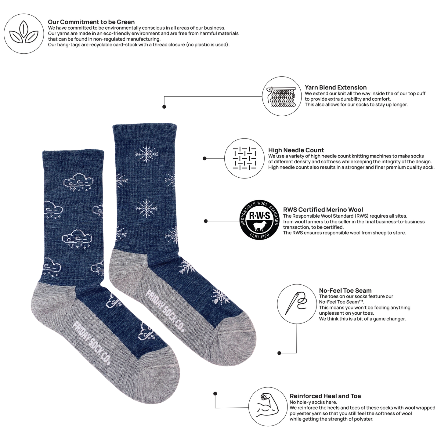 Women's Winter Merino Wool Socks