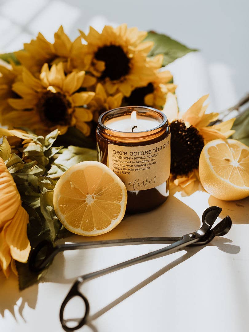 Here comes the sun soy wax candle - SUMMER