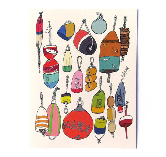 Colorful Buoy Everyday Greeting Card