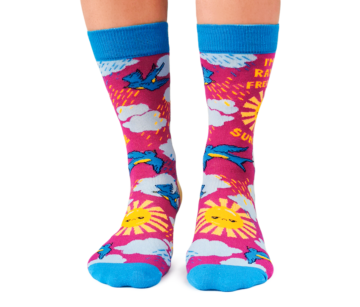 Ray of Sunshine Socks - S/M (Women)