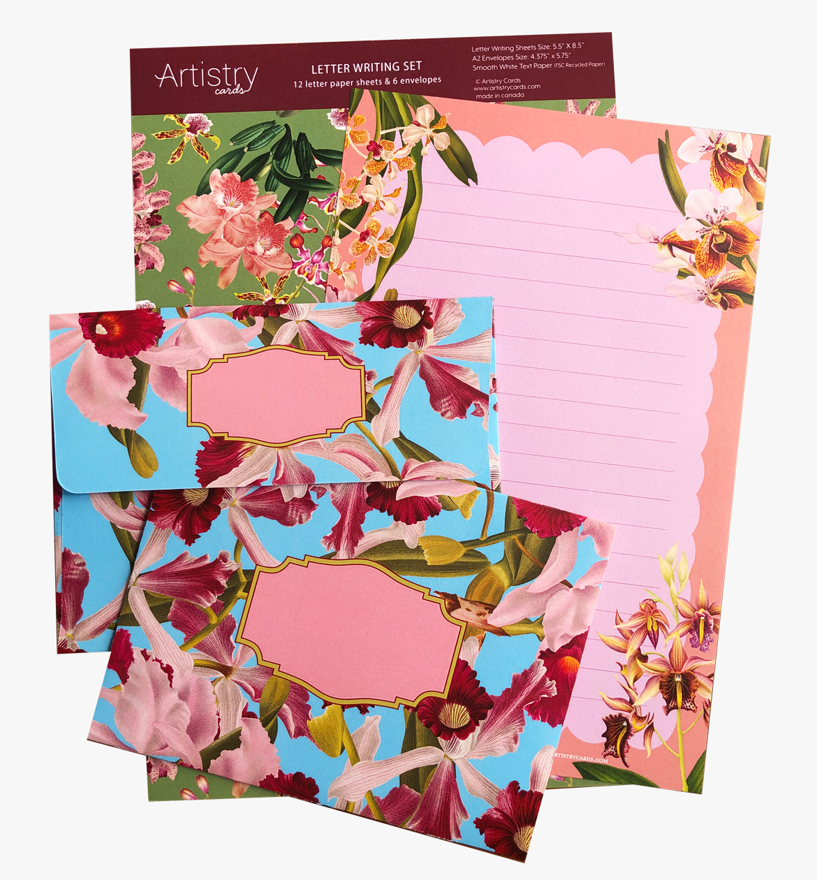 Vintage Orchids Letter Writing Set