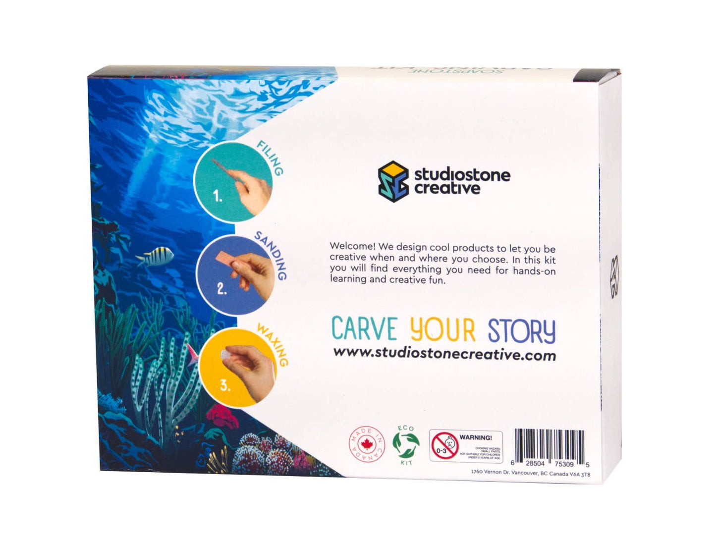 Turtle Soapstone Carving Kit