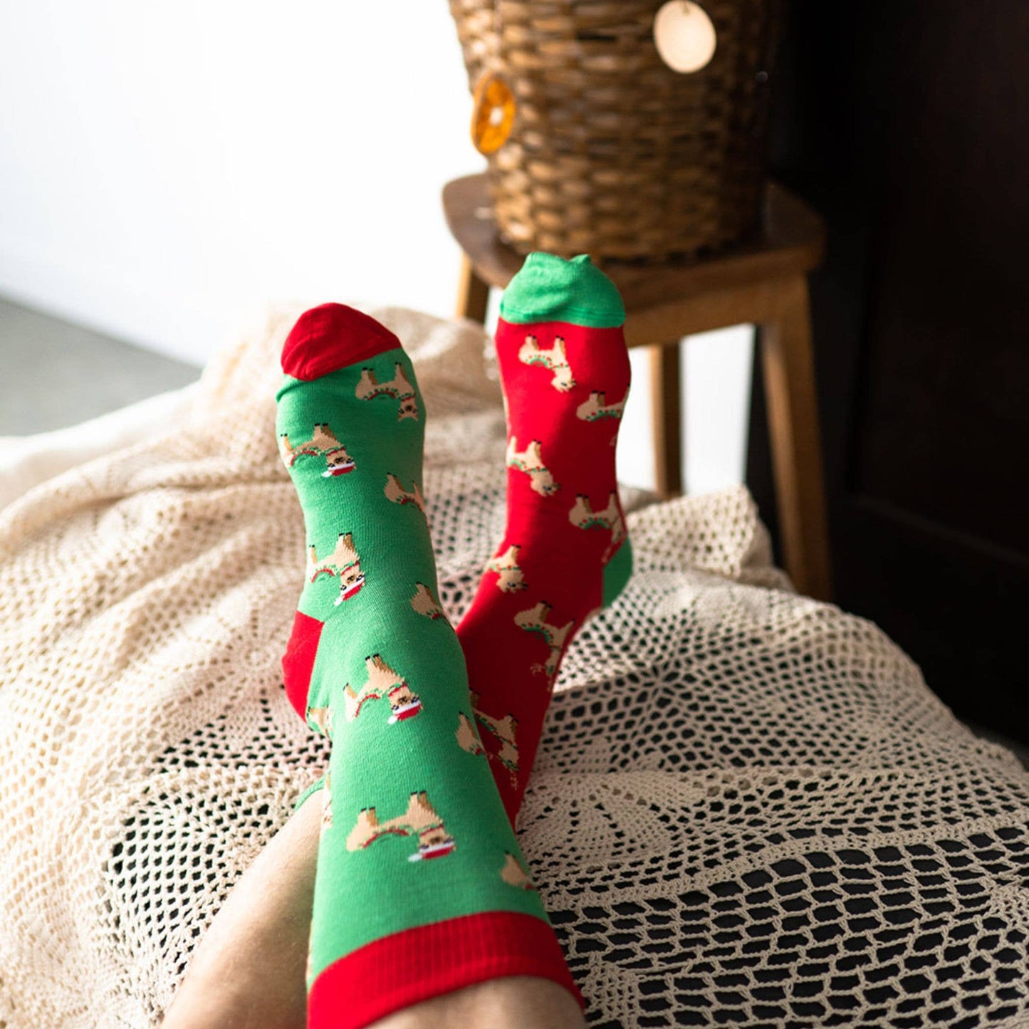 Women's Ugly Christmas Socks | Fa La Llama | Holiday Gifts