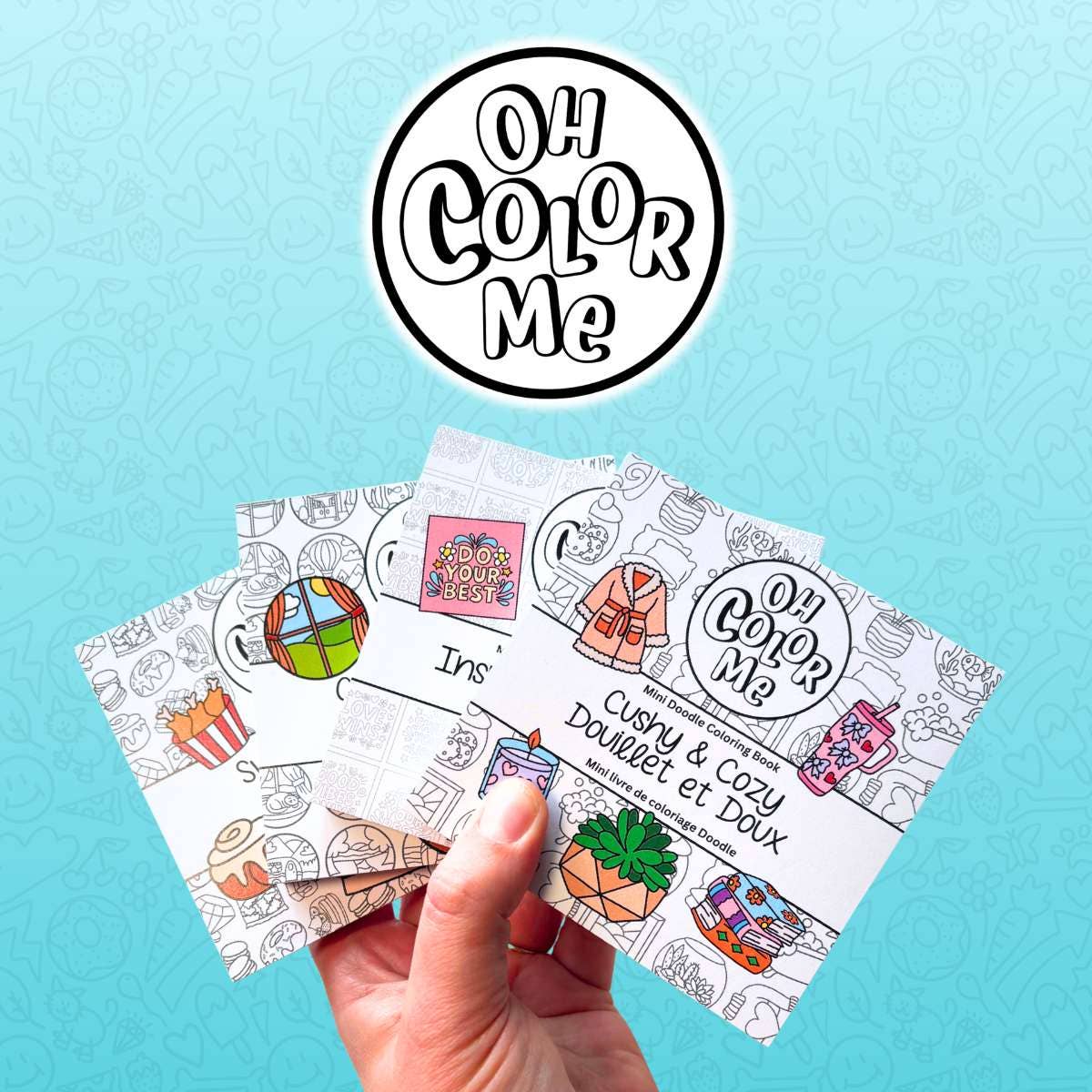 Mini Coloring Book - Canadiana Christmas, Stocking Stuffer