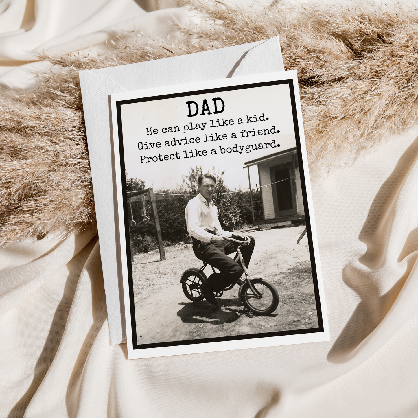 Card For Dad. Play Like a Kid. Father's Day. Birthday.