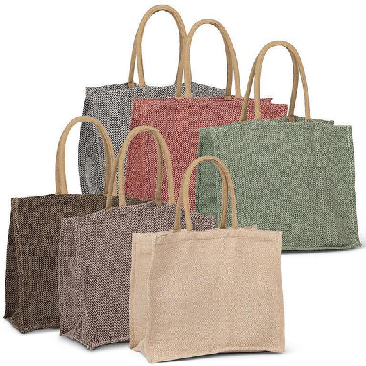 Herringbone Tote Bag Assorted Colours