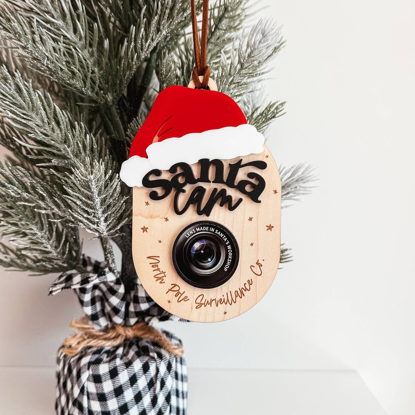 Santa Cam Christmas Ornament