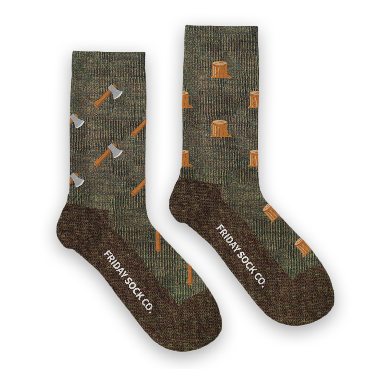 Men's Axe & Tree Merino Wool Socks