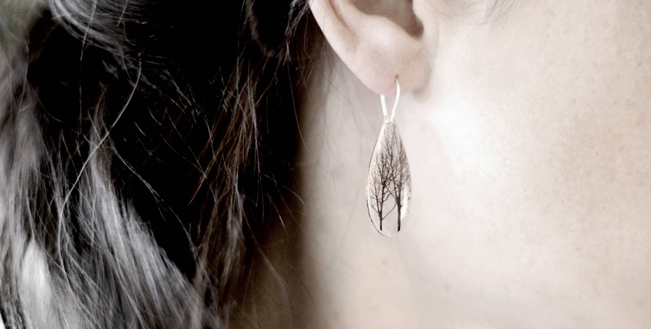 Drip Palm Earrings