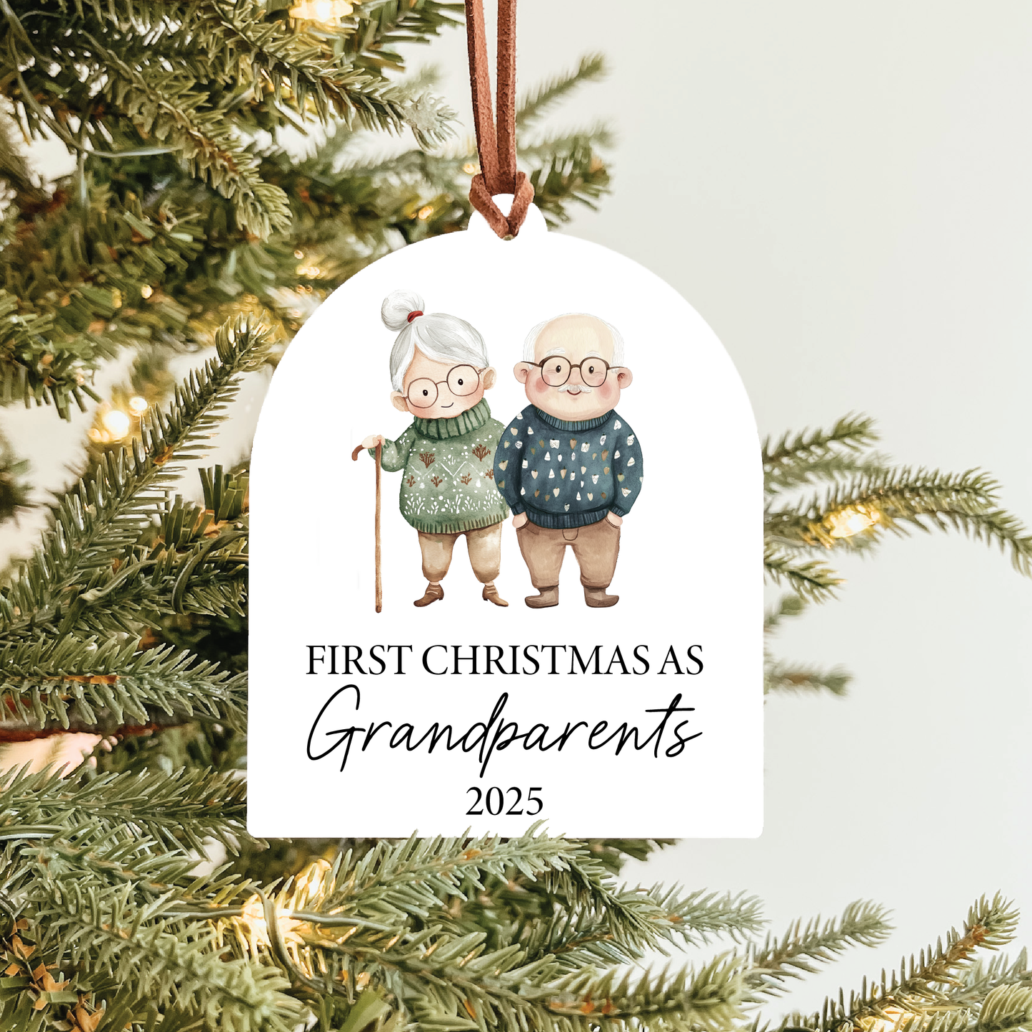 First Christmas As Grandparents 2025 Ornament