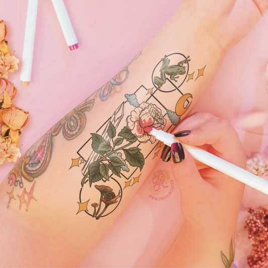 Fantasy Garden Temporary Tattoo
