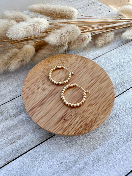 Gold Plated Bauble Hoops