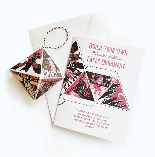 Build Your Own Paper Ornament Card - Winter Folklore