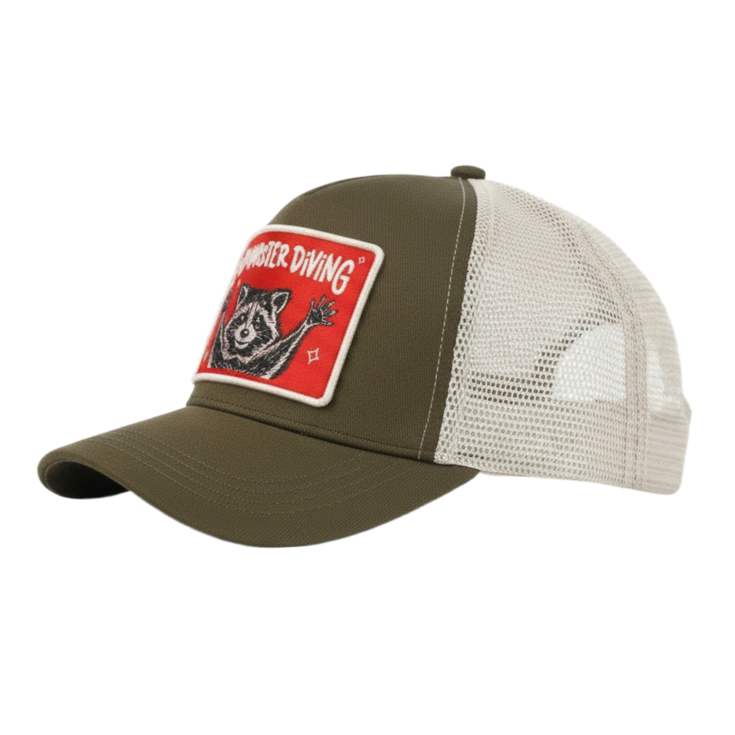I Love Dumpster Diving Raccoon | Funny Trucker Hat