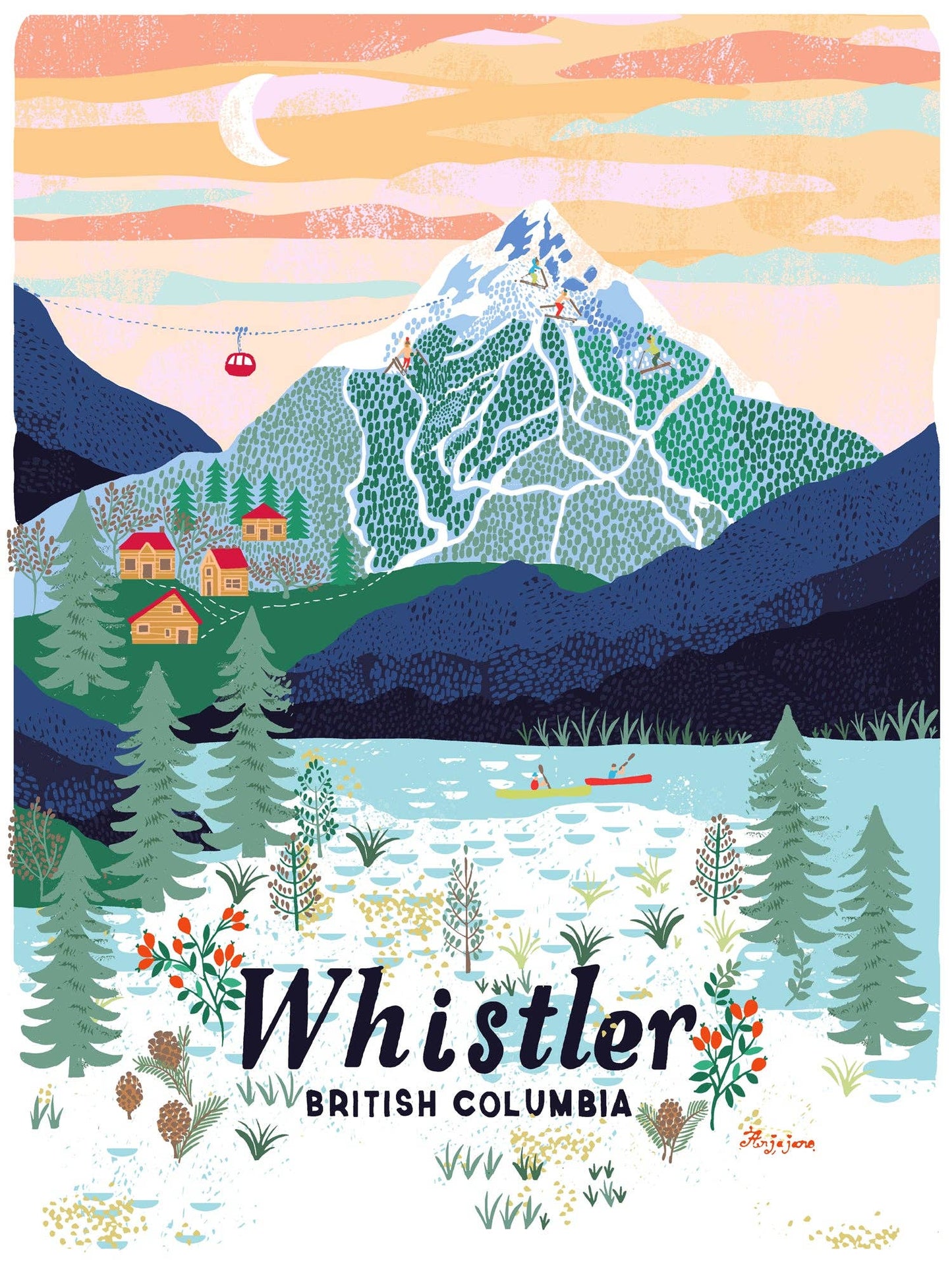 Whistler Art Print