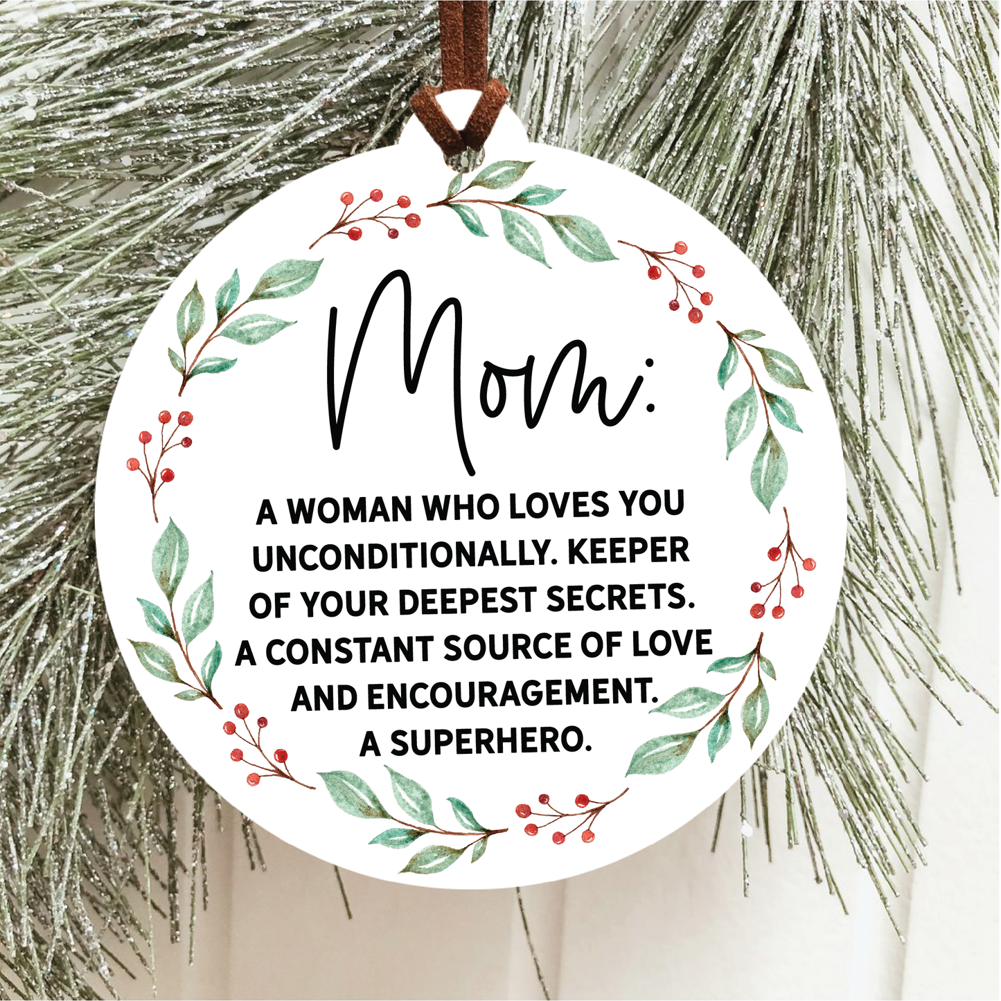 Mom Definition Christmas Ornament