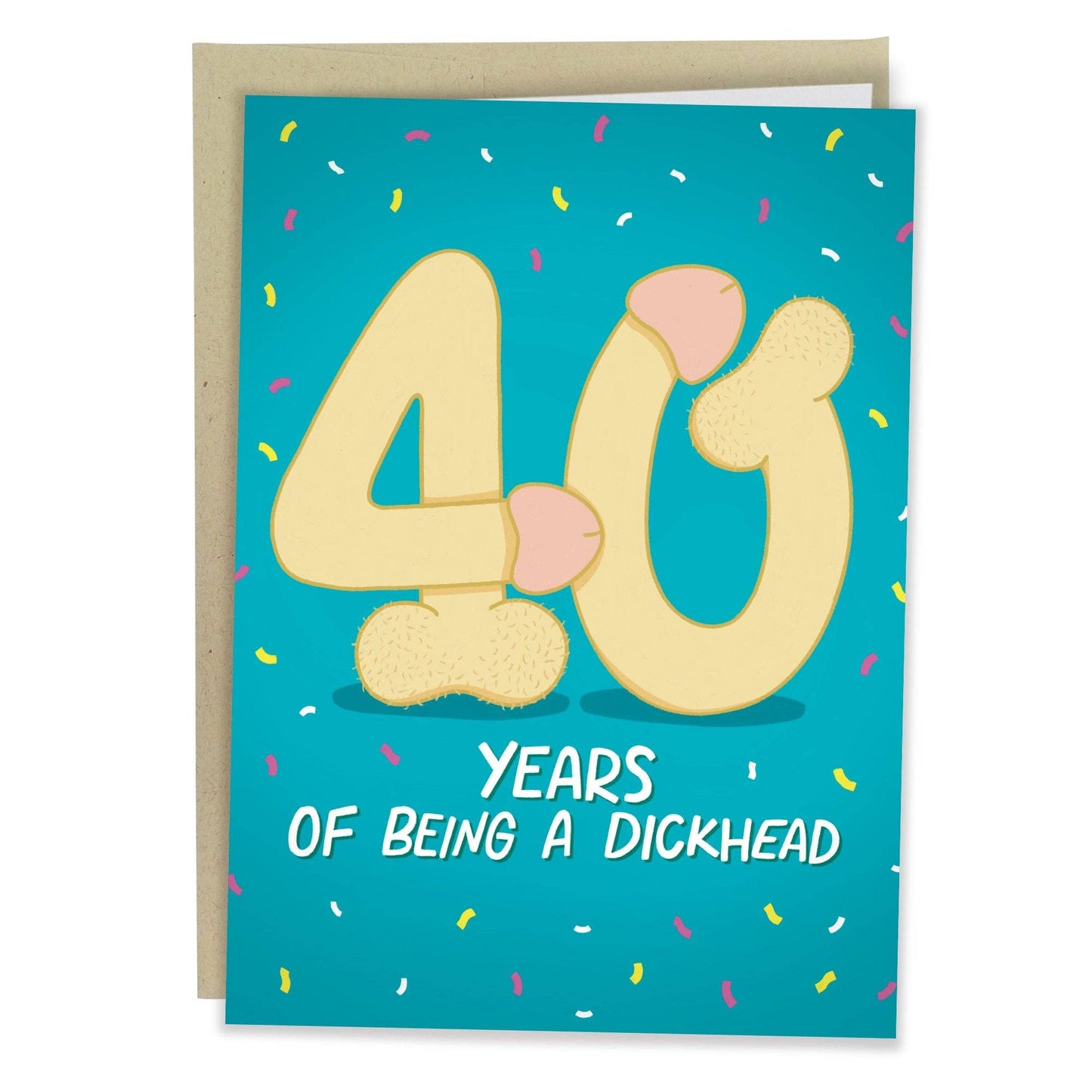 40th Penis - Funny Birthday Card