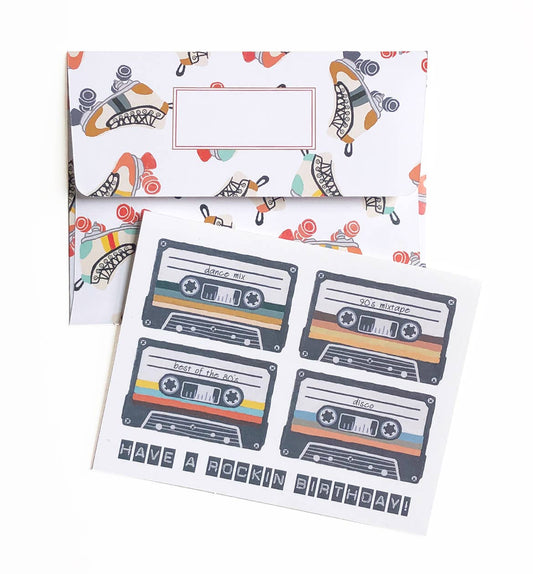 Rockin' Birthday Card - Blank, Eco-Friendly, A2 Size